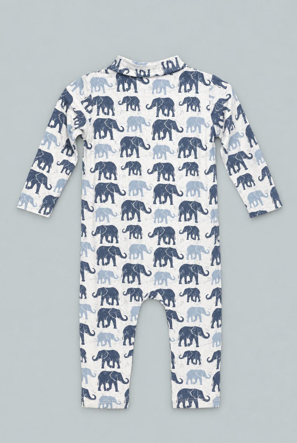 Blue Elephant Polo Romper - Ethan’s Elephants - Romper