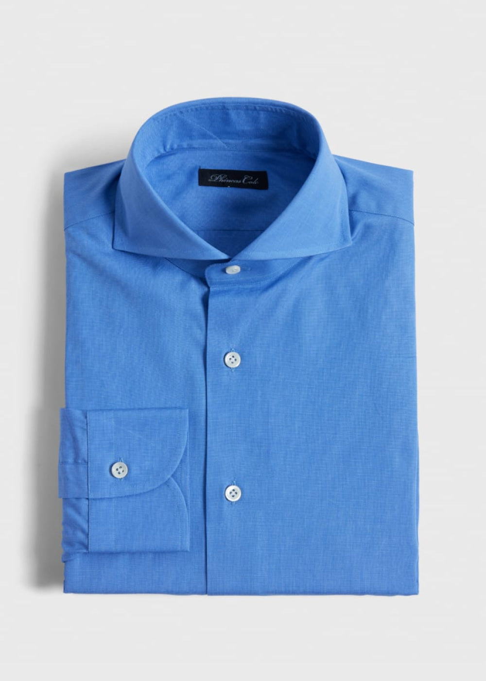 Blue Spread Collar Shirt - Blue - Collared Shirt