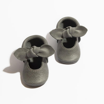 Blue Spruce Knotted Bow Baby Shoe - ’Flats - Baby Kids Adult All’
