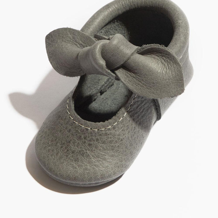Blue Spruce Knotted Bow Baby Shoe - ’Flats - Baby Kids Adult All’