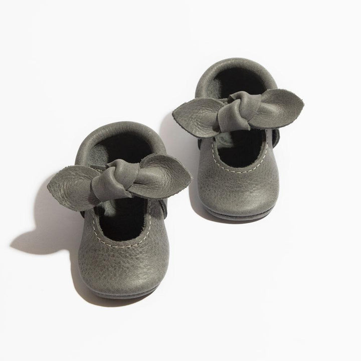 Blue Spruce Knotted Bow Baby Shoe - ’Flats - Baby Kids Adult All’