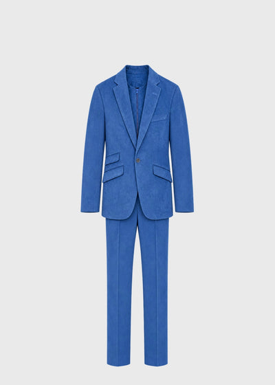 Blue Cord Cooper& Harley Suit - Blue
