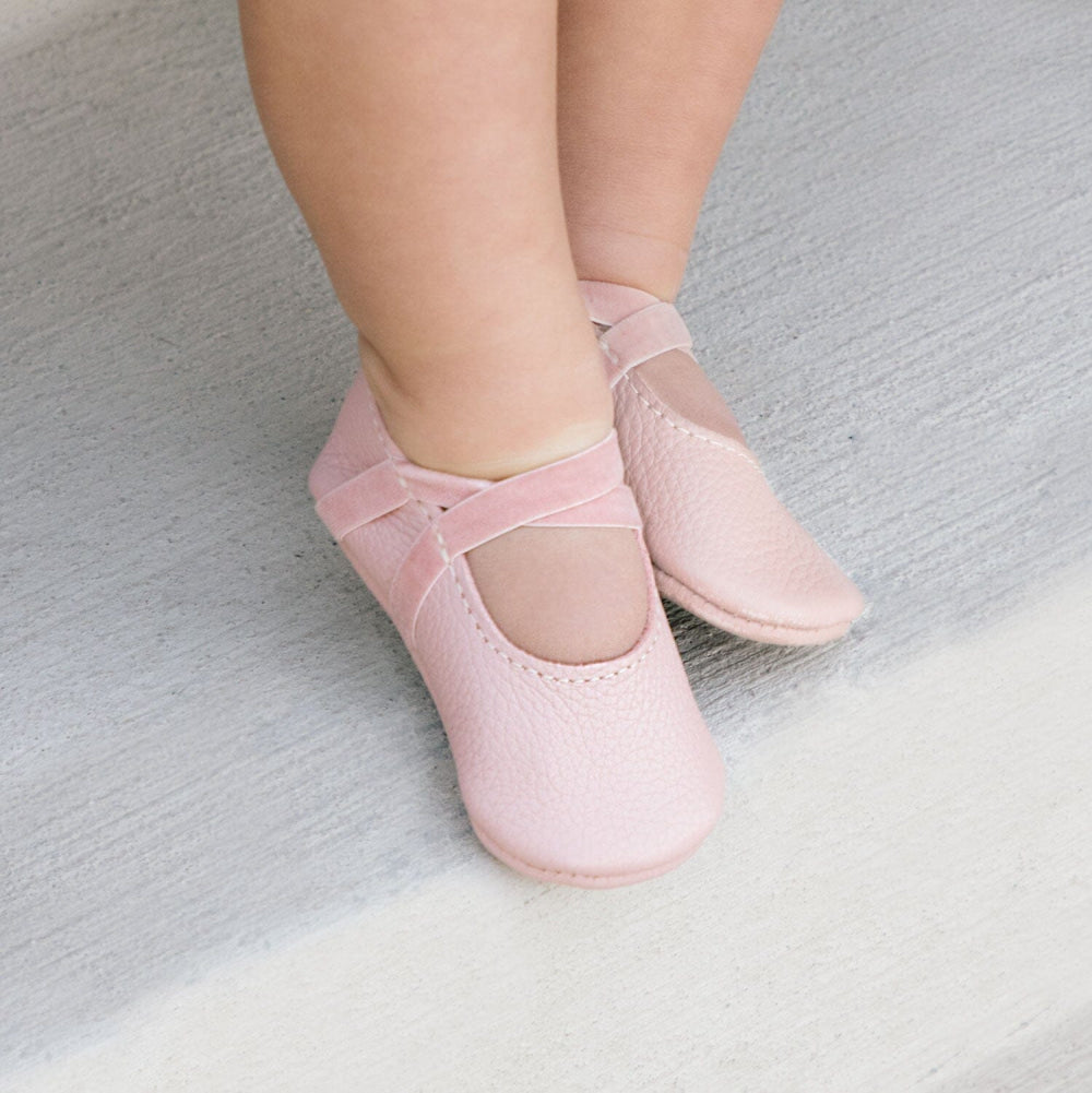 Blush Ballet Slipper Baby Shoe - ’Flats - Baby Kids Adult All’