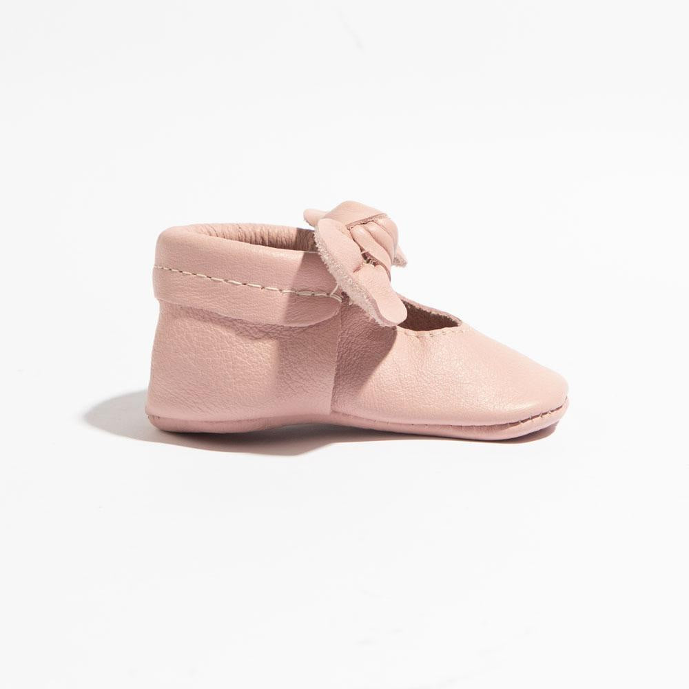Blush Knotted Bow Baby Shoe - ’Flats - Baby Kids Adult All’