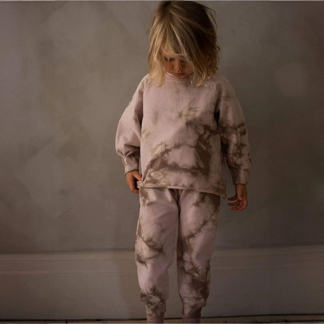 The Tie-Dye Tracksuit Trouser - Blush Sweatpants The Simple Folk 