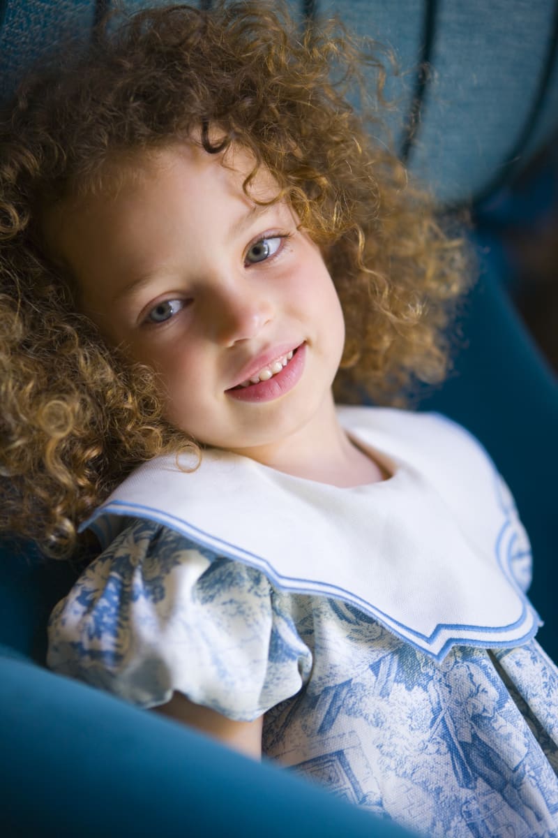 Federica - Light Blue Toile De Youy