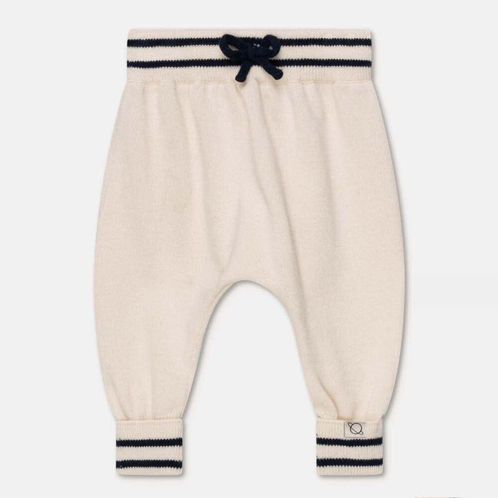 Knit Stripe Baby Pullover & Pants - Ivory