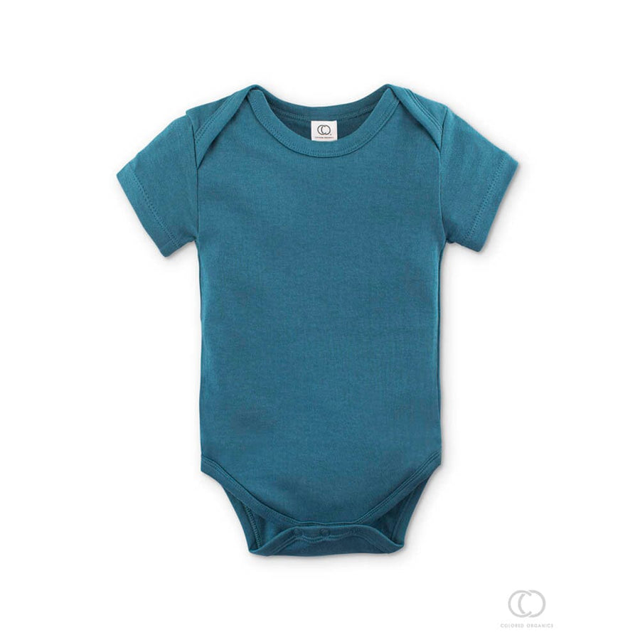 Short Sleeve Bodysuit - Mediterranean Bodysuits + Onesies Colored Organics 