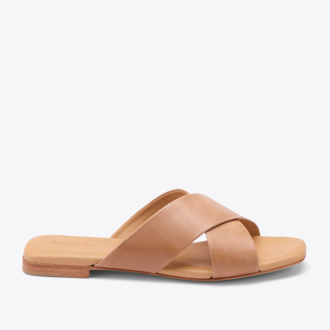 Catalina Slide Sandal - Almond