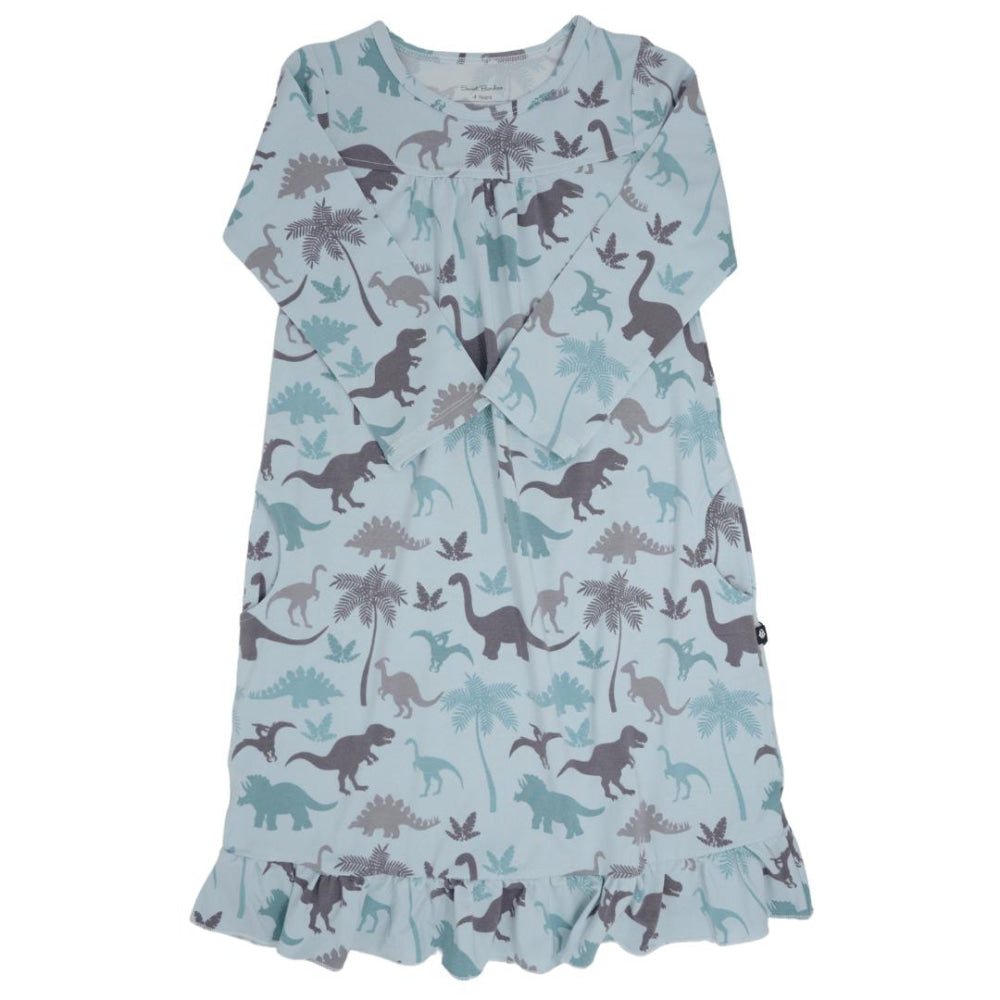 Boho Dress - Blue Dino - Dresses