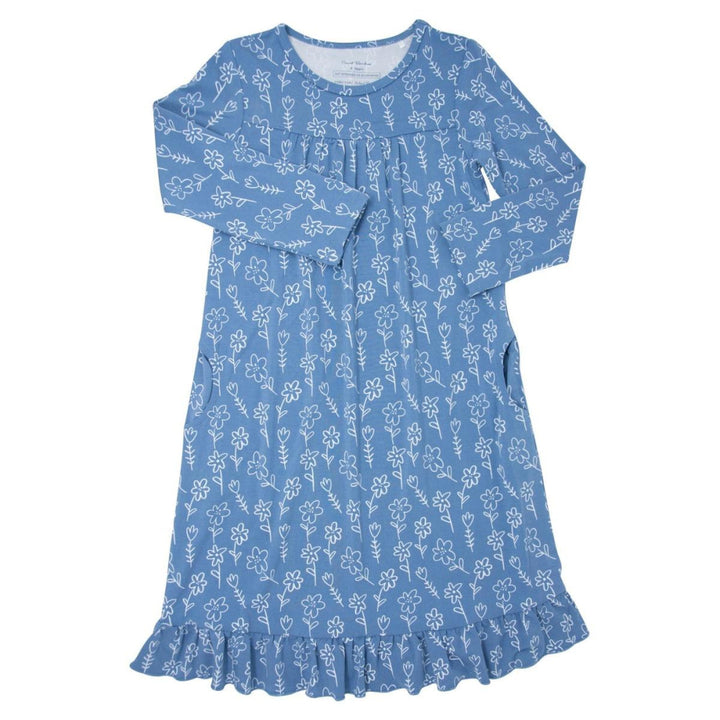 Boho Dress - Blue Doodle - Dresses