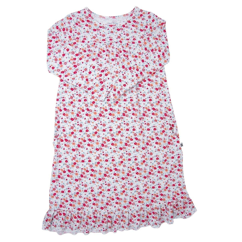 Boho Dress - Crimson Floral - Dresses