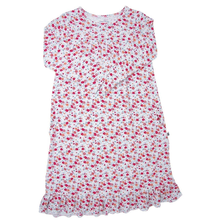 Boho Dress - Crimson Floral - Dresses