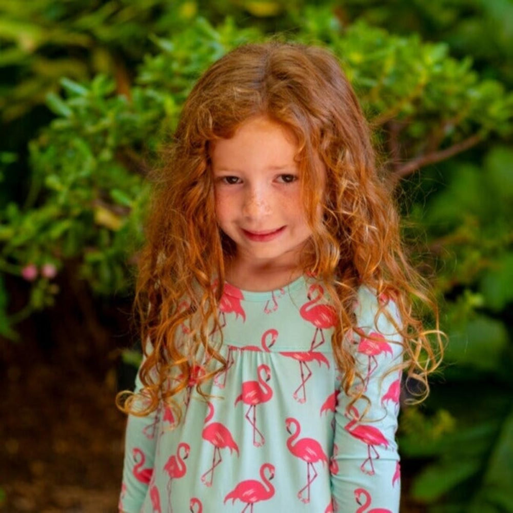Boho Dress - Flamingo Aqua - Dresses