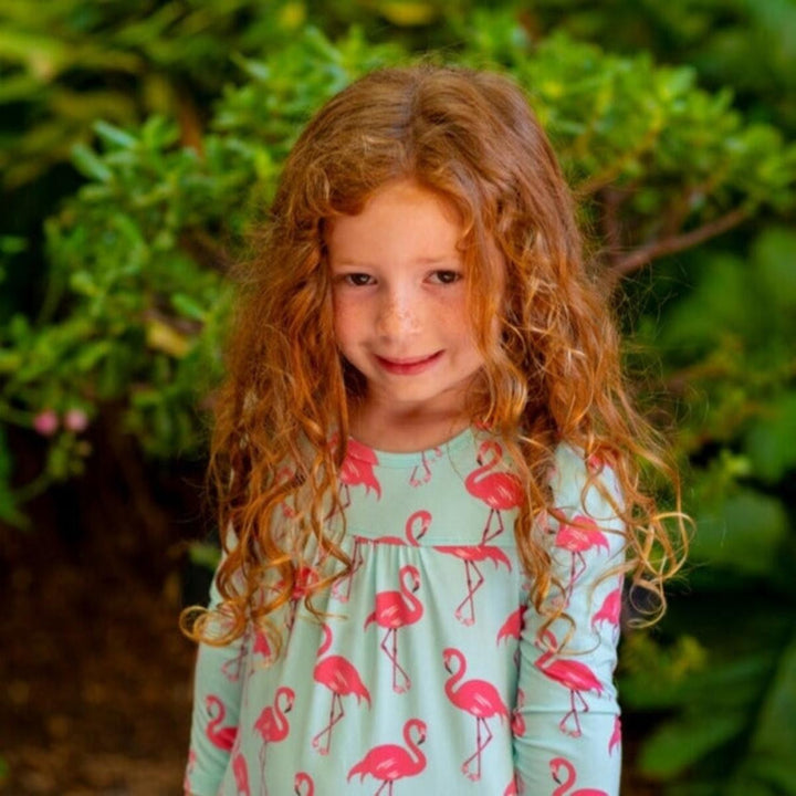 Boho Dress - Flamingo Aqua - Dresses