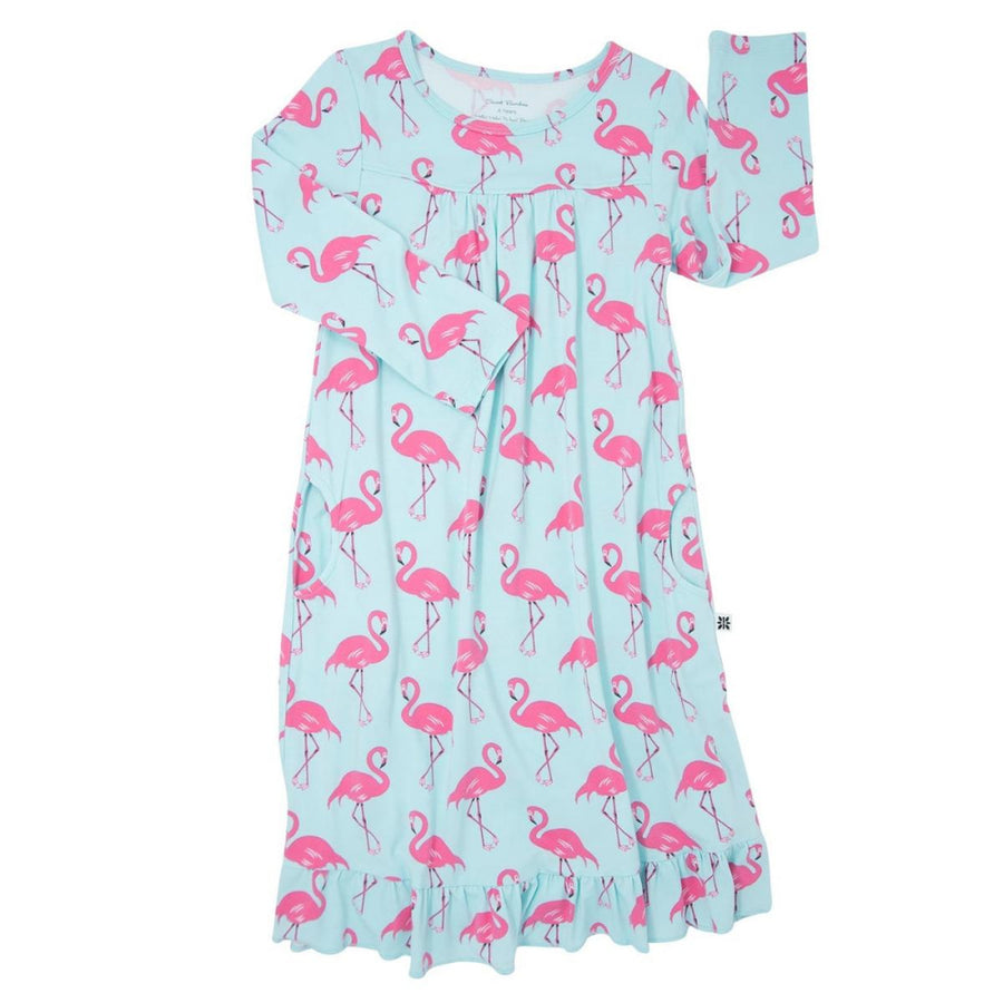 Boho Dress - Flamingo Aqua - Dresses
