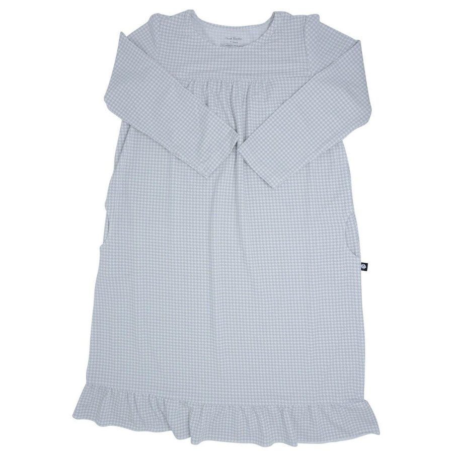 Boho Dress - Grey Houndstooth - Dresses