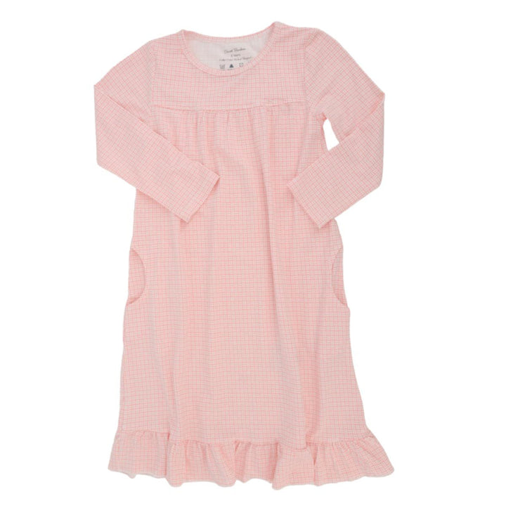Boho Dress - Pink Basketweave - Dresses