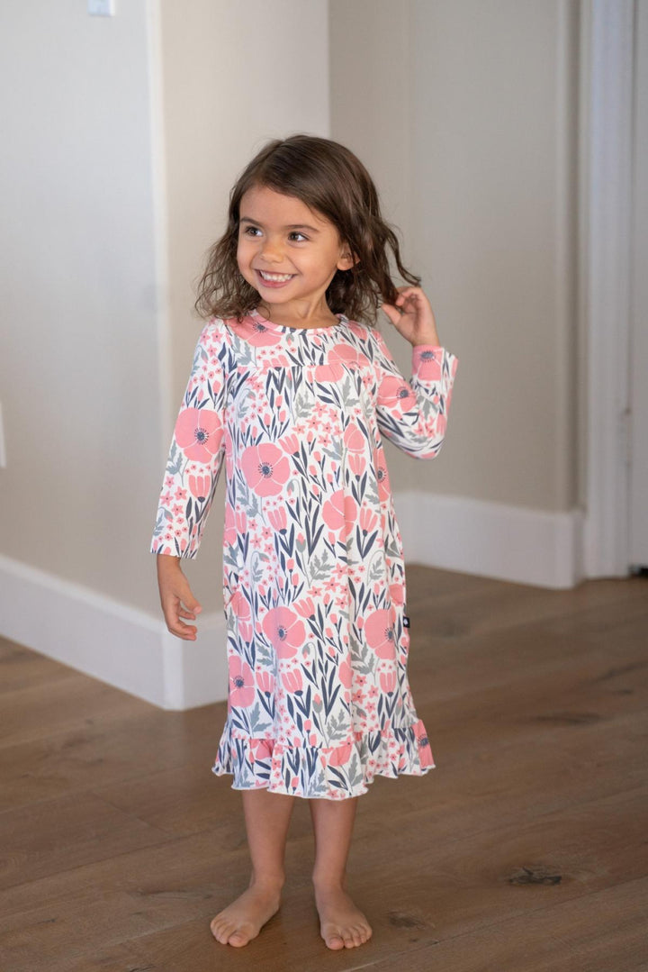 Boho Dress - Pink Poppy - 3-6 Months - Dresses