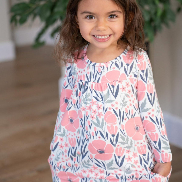 Boho Dress - Pink Poppy - 3-6 Months - Dresses