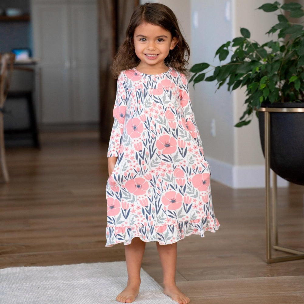 Boho Dress - Pink Poppy - 3-6 Months - Dresses