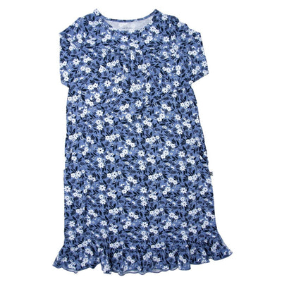 Boho Dress - Vintage Floral Blue - Dresses