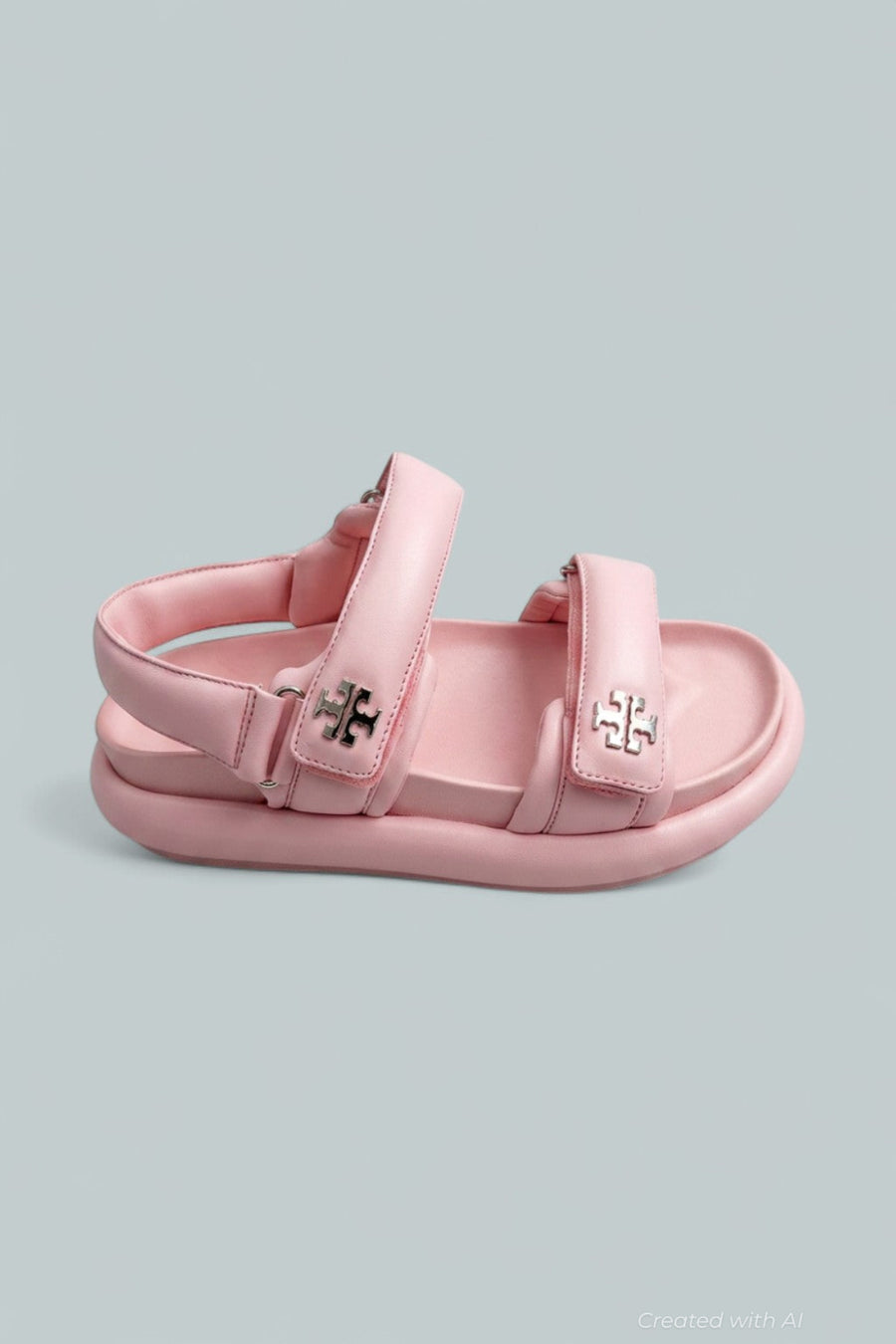 BonBon Kira Padded Sport Sandals - Strawberry - 7 - Sandals