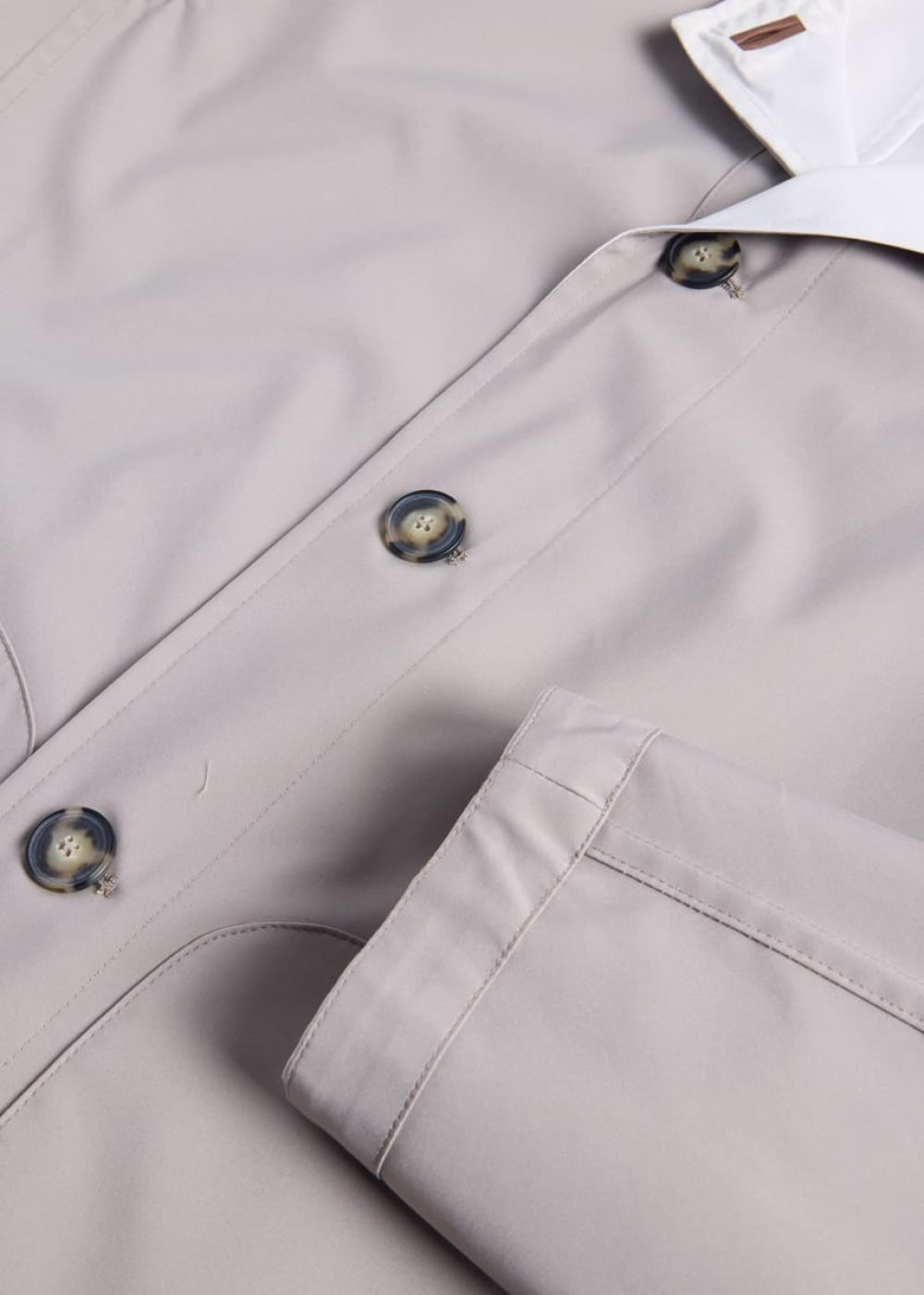 Bonded Cotton Reversible Jacket - Tan - XL (44) - Jacket