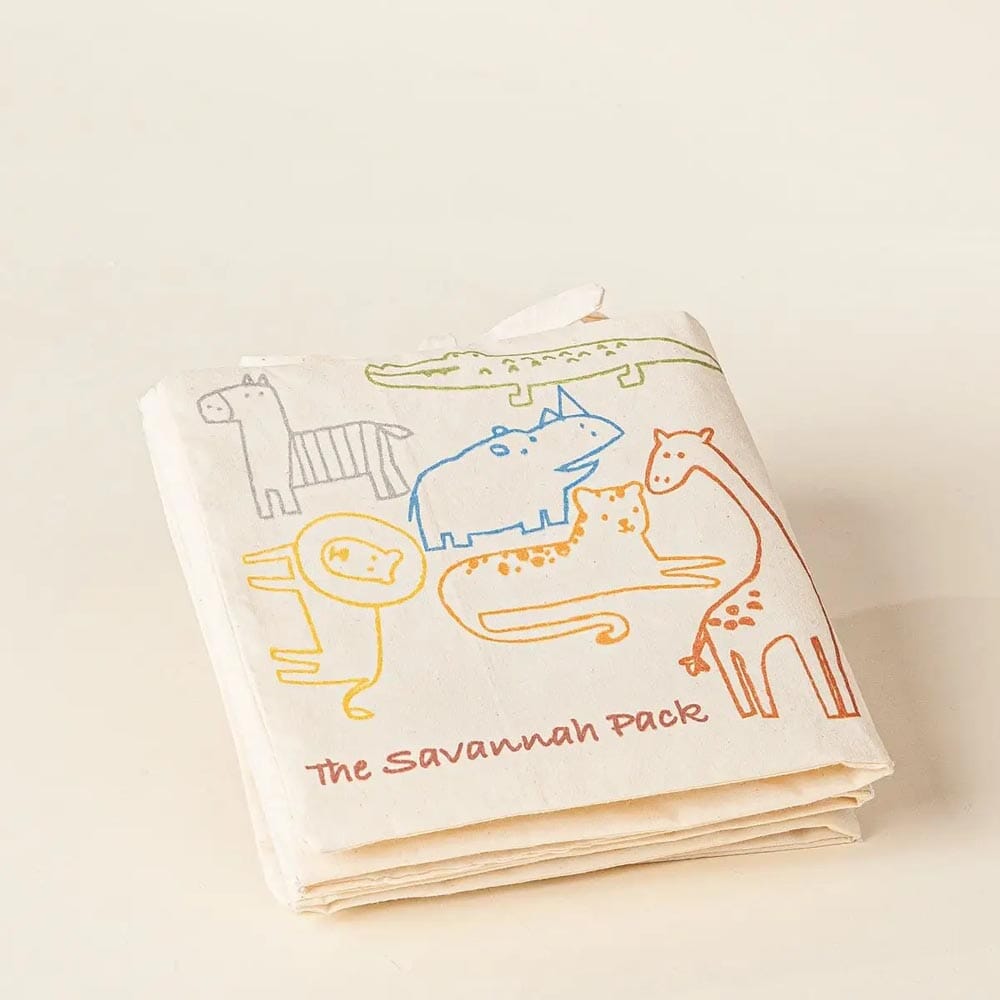 Natural Cotton Baby's First Soft Book - Savane Animals Toys Coco Village 