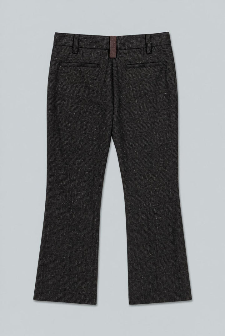 Bootcut Pants - Marrone/Nero (Brown/Black Prince Of Wales Check) - Pants