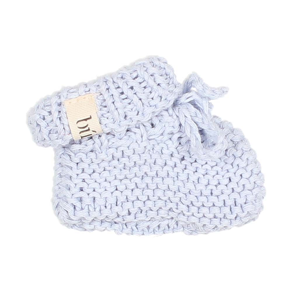 Newborn Knit Booties - Baby Blue