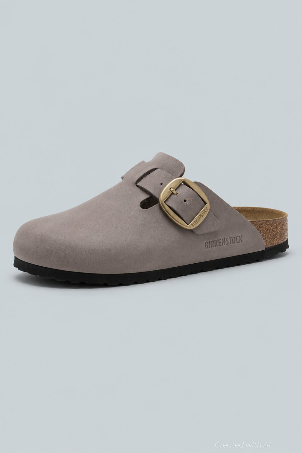 Boston Big Buckle Nubuck Leather Women’s Shoes - Faded Purple - EU 38 US WOMENS 7 7.5 NARROW - Clog