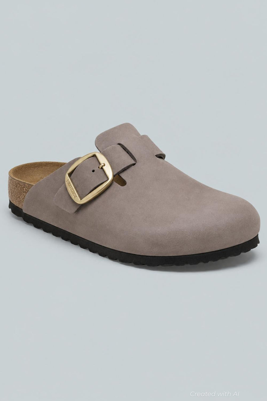 Boston Big Buckle Nubuck Leather Women’s Shoes - Faded Purple - EU 38 US WOMENS 7 7.5 NARROW - Clog