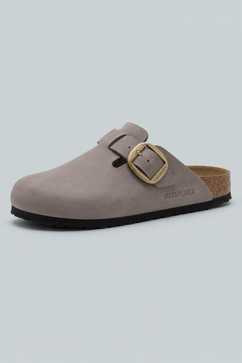 Boston Big Buckle Nubuck Leather Women’s Shoes - Faded Purple - EU 38 US WOMENS 7 7.5 NARROW - Clog