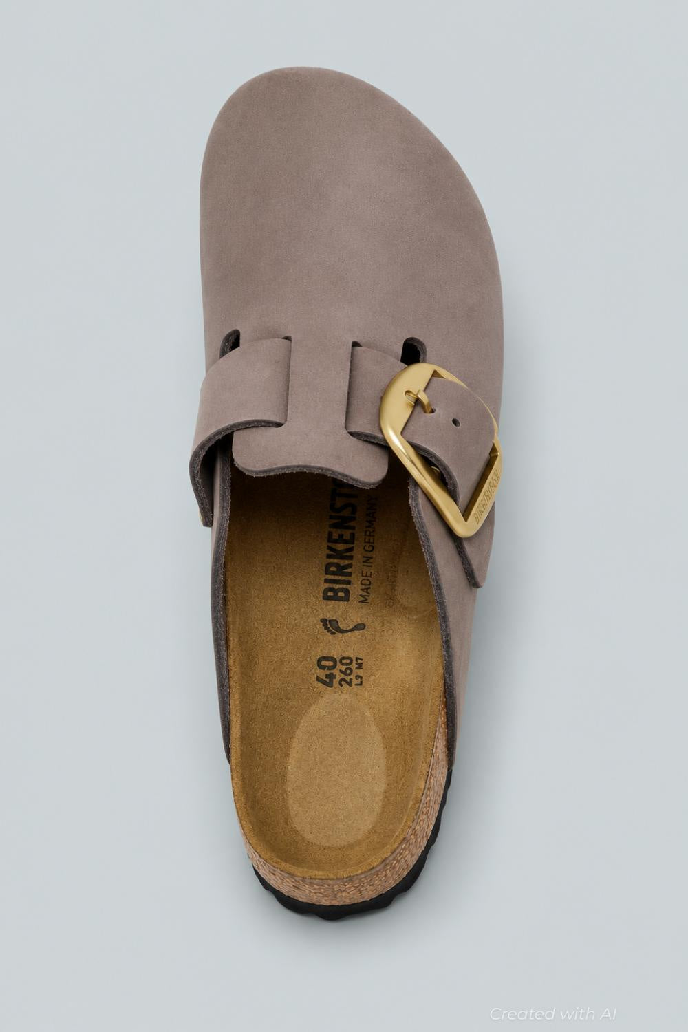 Boston Big Buckle Nubuck Leather Women’s Shoes - Faded Purple - EU 38 US WOMENS 7 7.5 NARROW - Clog