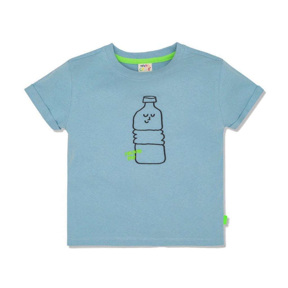 Bottle Kid T-Shirt - Slate Blue/bottle - FINAL SALE - T-shirt