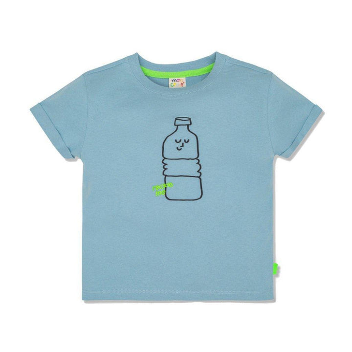 Bottle Kid T-Shirt - Slate Blue/bottle - FINAL SALE - T-shirt