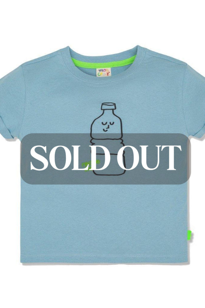 Bottle Kid T-Shirt - Slate Blue/bottle - FINAL SALE - T-shirt