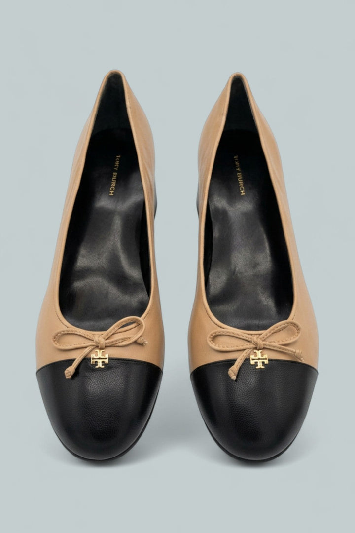 Bow Ballet High Heel Pumps - Ginger Shortbread - 9.5 - Heels