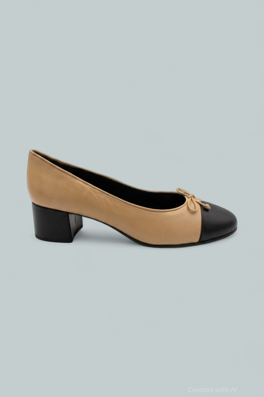 Bow Ballet High Heel Pumps - Ginger Shortbread - 9.5 - Heels
