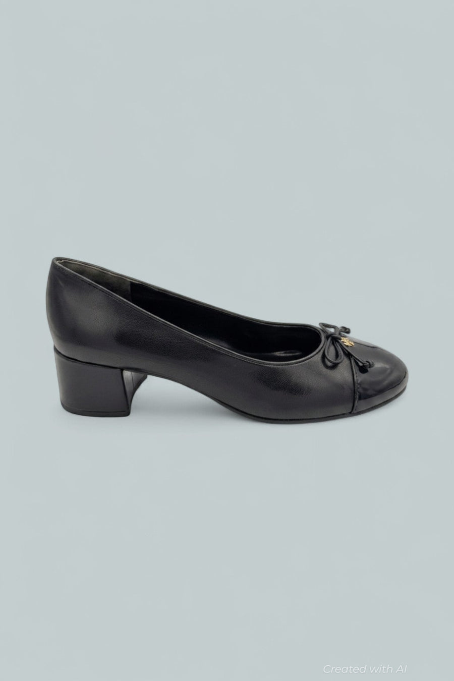 Bow Ballet High Heel Pumps - Perfect Black - Heels