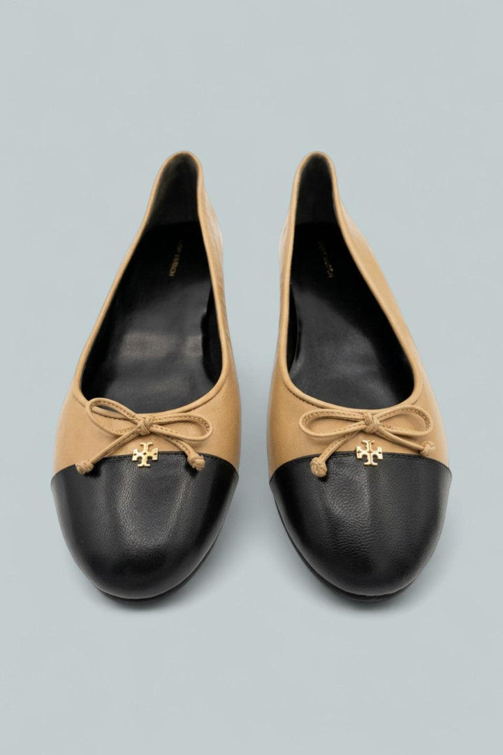 Bow Logo Slip On Ballet Flats - Ginger Shortbread - 10 - Flats