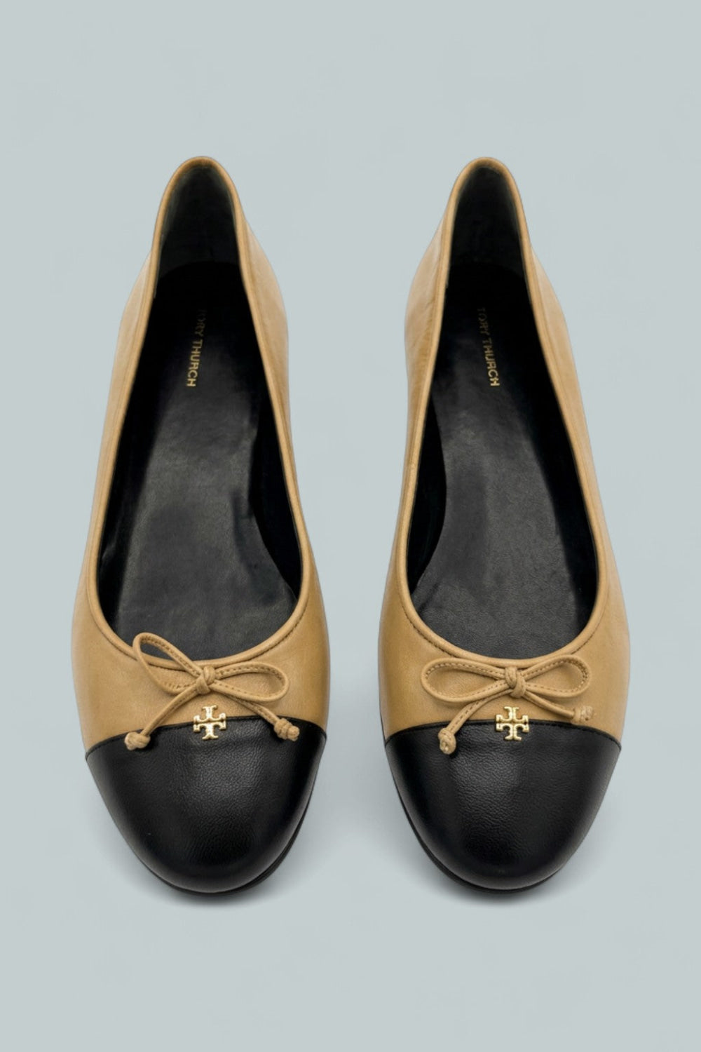 Bow Logo Slip On Ballet Flats - Ginger Shortbread - Flats
