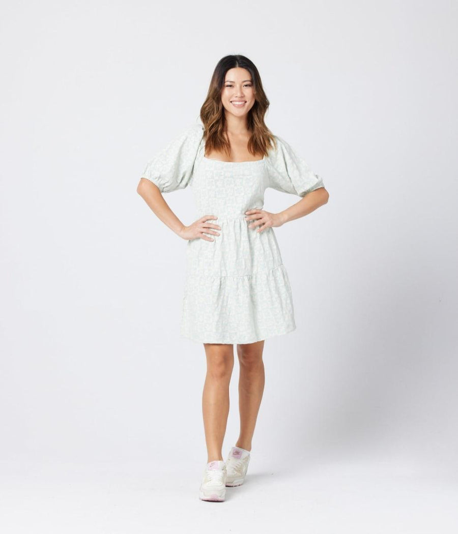 Bowen Dress - Mint Floral - Dresses