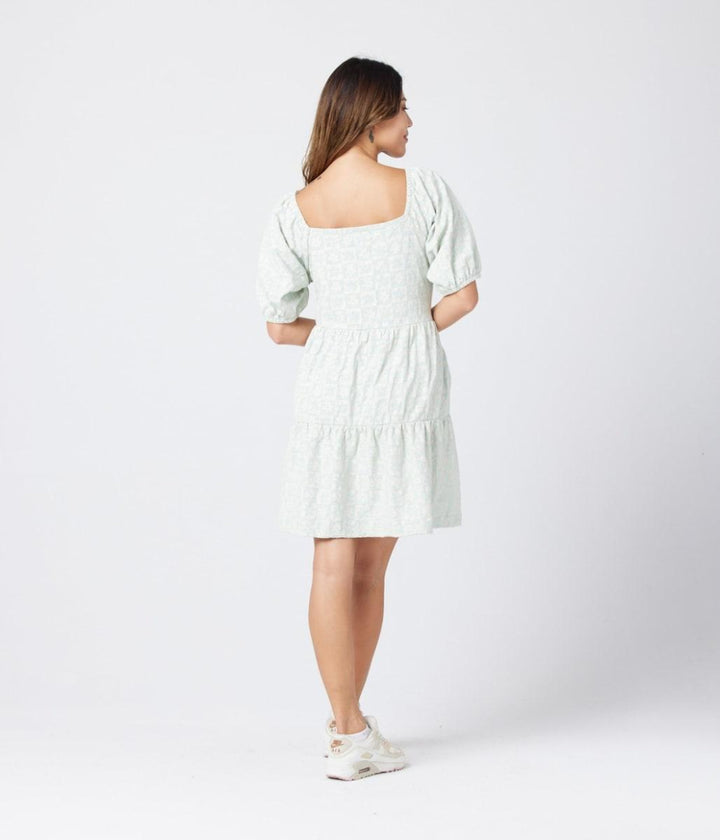 Bowen Dress - Mint Floral - Dresses