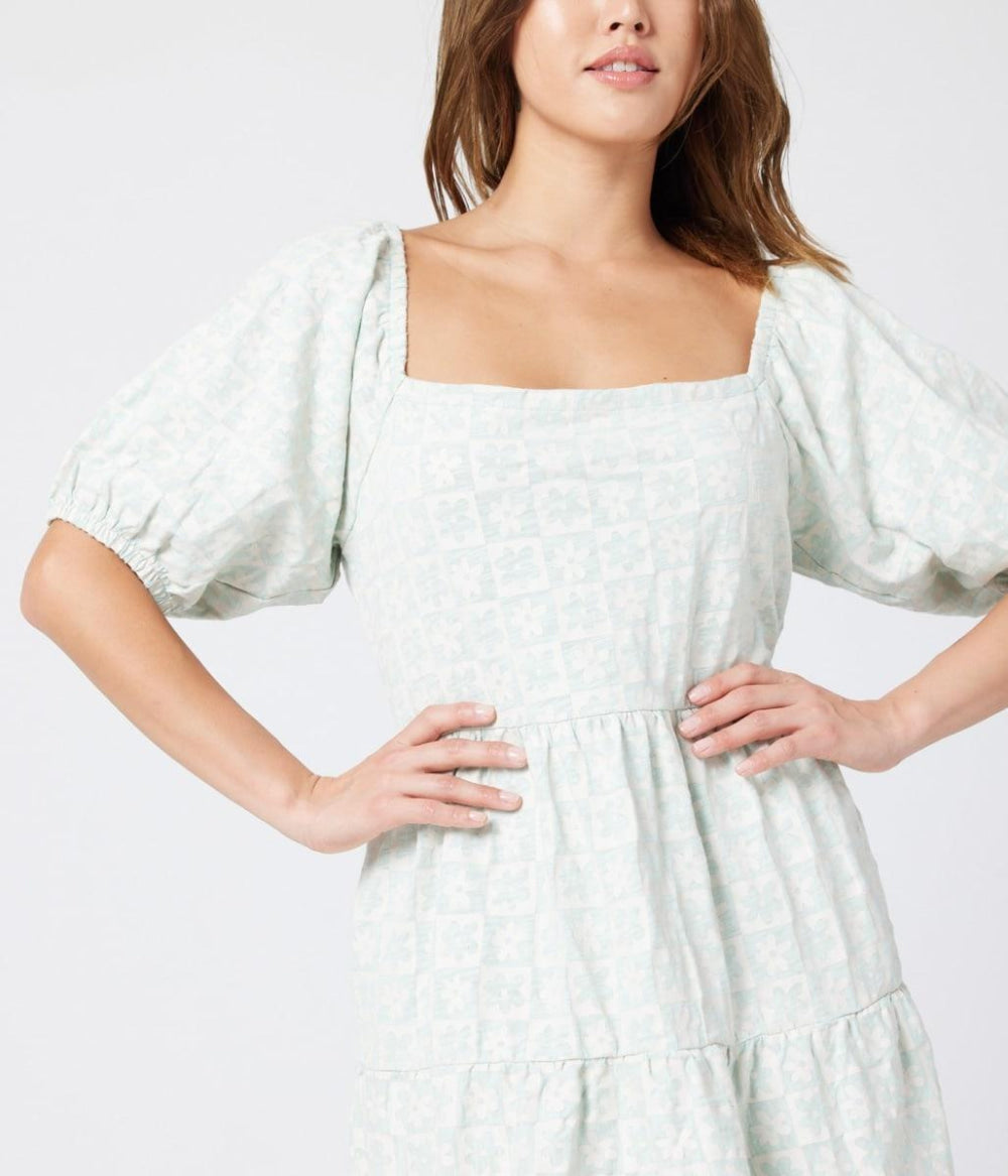Bowen Dress - Mint Floral - Dresses