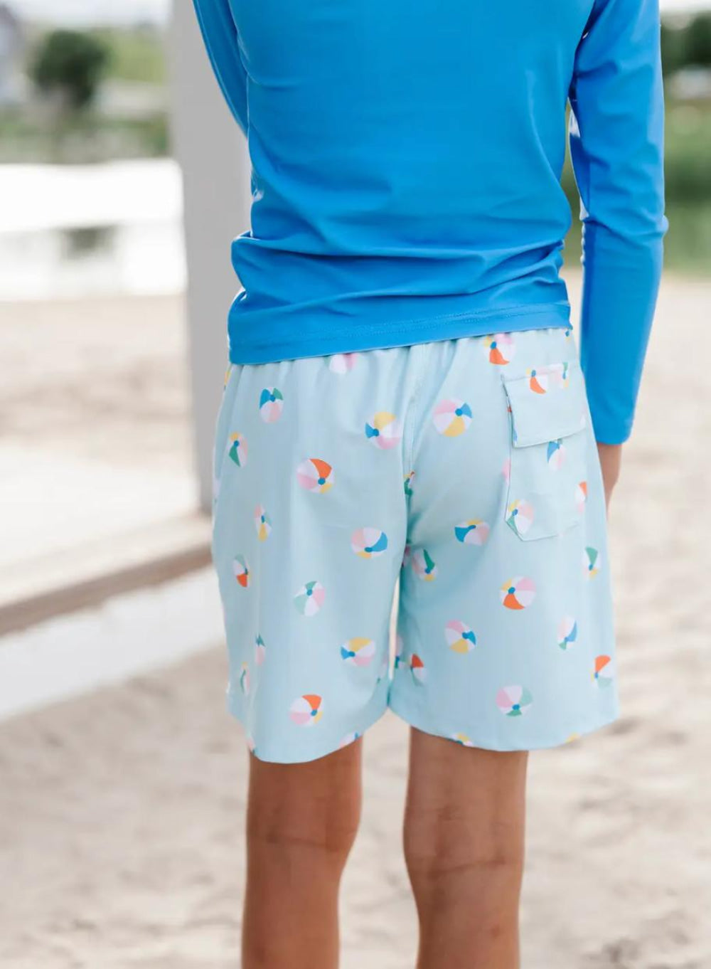 Boy Swim Short - Beach Ball - 6/12m - Swim Trunk