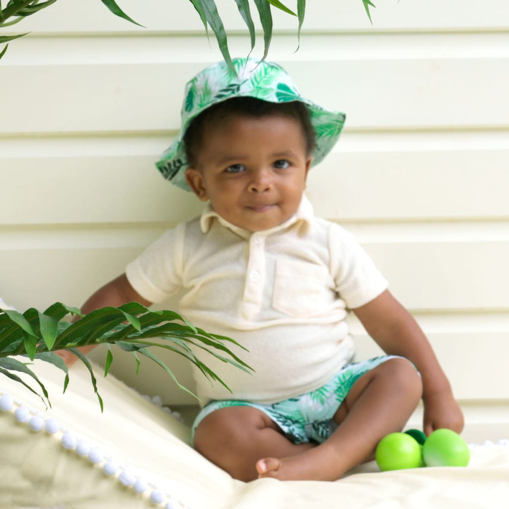 Boy’s Palm Tree Sun Hat - SZ4 (7y-10y) - Sun Hat
