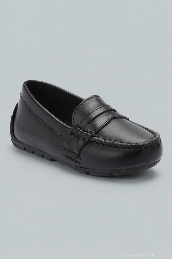 Boys Polo Ralph Lauren Telly Penny Loafer - Black - 3 CHILD - Loafers
