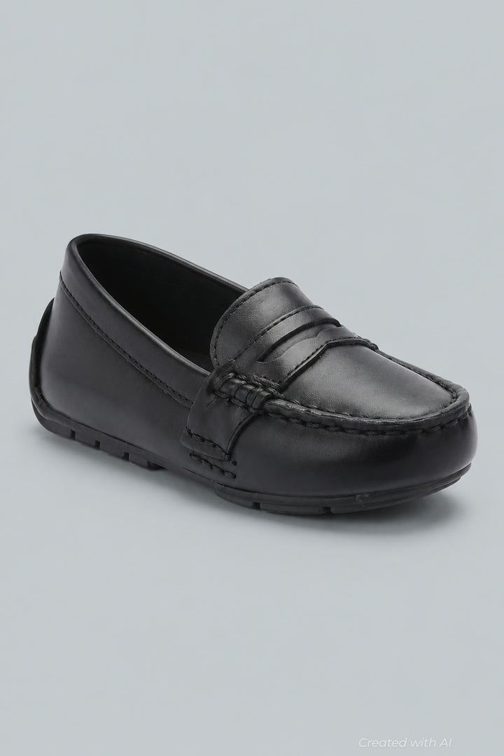 Boys Polo Ralph Lauren Telly Penny Loafer - Black - 3 CHILD - Loafers